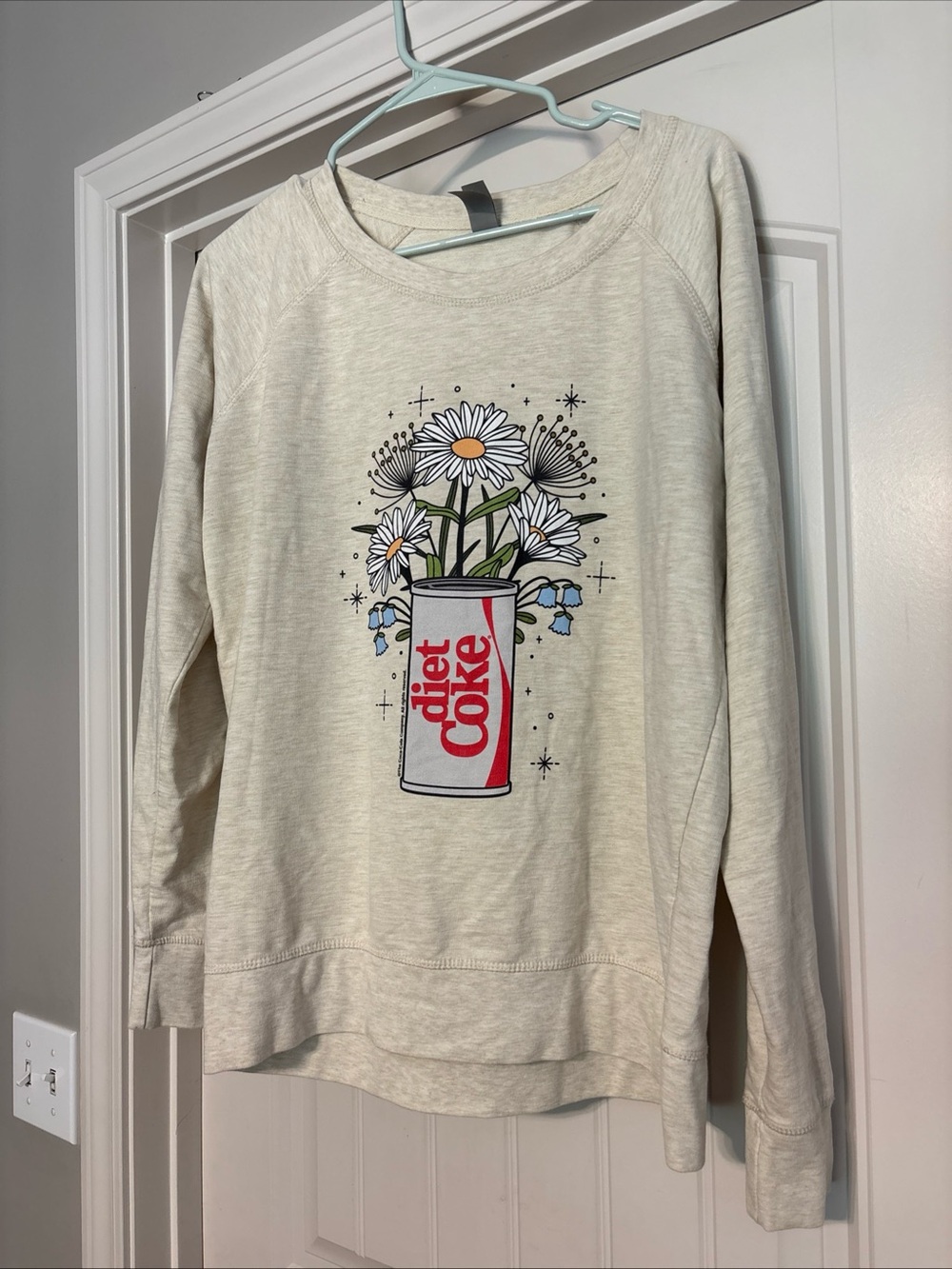 Diet Coke Floral Graphic Sweatshirt - Cream